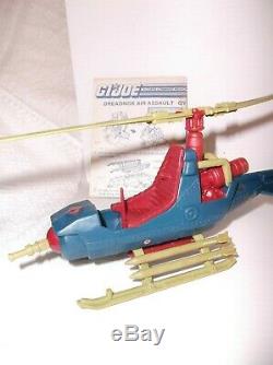 Vintage G. I. Joe Vehicle DREADNOK AIR ASSAULT. COMPLETE. BOX & BLUEPRINTS RARE