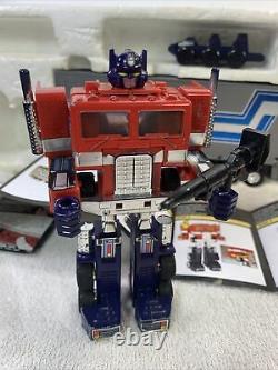 Vintage G1 1984 Optimus Prime Boxed Complete Cib Transformers Missing Flap Re