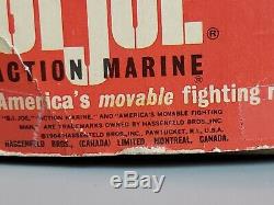 Vintage GI Joe 1964 Action Marine Reg TM stamp from Canada with Box Hasbro
