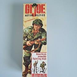 Vintage GI Joe 1964 Action Soldier #7500 with Box TM Stamp Hasbro