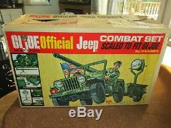 Vintage GI Joe 1964 Official Jeep Combat Set with Box by HASBRO SUPER NICE