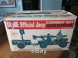 Vintage GI Joe 1964 Official Jeep Combat Set with Box by HASBRO SUPER NICE