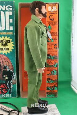 Vintage GI Joe TALKING ADVENTURE TEAM COMMANDER in Box Hasbro 1971 SWEET