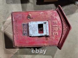 Vintage Gamewell fire alarm Box with key