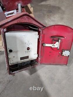 Vintage Gamewell fire alarm Box with key