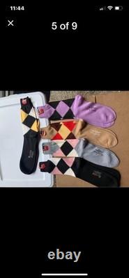 Vintage Genuine Argyle Socks Men's 10-13 MANSHIRE New In Vintage Box 5 Pairs NOS
