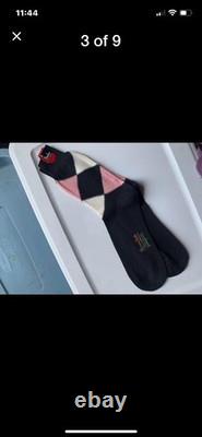 Vintage Genuine Argyle Socks Men's 10-13 MANSHIRE New In Vintage Box 5 Pairs NOS