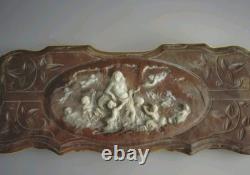 Vintage Genuine Incolay Stone Studios Hand Carved Jewelry / Trinket Box
