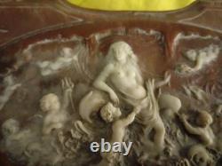 Vintage Genuine Incolay Stone Studios Hand Carved Jewelry / Trinket Box