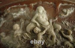 Vintage Genuine Incolay Stone Studios Hand Carved Jewelry / Trinket Box