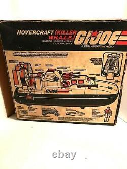 Vintage Gi Joe Killer Whale Hovercraft 1984 100% Complete Unbroken W Box Mib