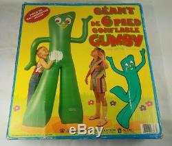 Vintage Giant 6 Ft Inflatable Gumby 1986 Lewco Imperial Prema Toy Co New In Box