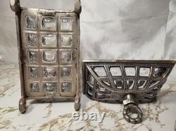 Vintage Godinger Silver Art Co Bubble Glass Casket Box Hollywood Regency Decor