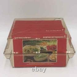 Vintage Great American Recipes Cards in Plastic Storage Box Cooking Baking
