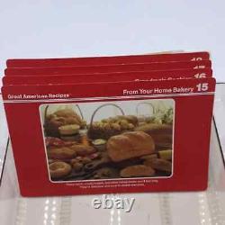 Vintage Great American Recipes Cards in Plastic Storage Box Cooking Baking