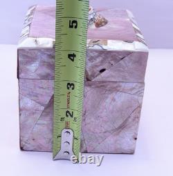 Vintage Gumps Pen shell Box Tiger Turbo Shell San Franciso Estate Art Deco Pink