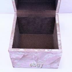 Vintage Gumps Pen shell Box Tiger Turbo Shell San Franciso Estate Art Deco Pink