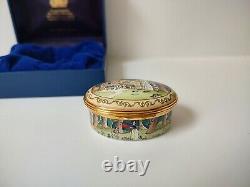 Vintage Halcyon Days Enamels trinket box England Disney Snow White 30/1937