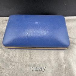 Vintage Hamlin Watch Box Blue Velvet