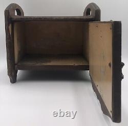 Vintage Hand Made Wooden Bread Box/cooler/safe See Photos