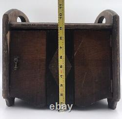 Vintage Hand Made Wooden Bread Box/cooler/safe See Photos