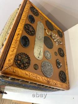 Vintage Handcrafted Decorative Jewelry Box Persian Khatam Marquetry Box