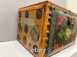 Vintage Handcrafted Decorative Jewelry Box Persian Khatam Marquetry Box