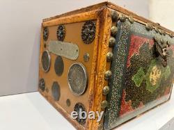 Vintage Handcrafted Decorative Jewelry Box Persian Khatam Marquetry Box
