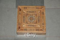 Vintage Handcrafted MOP & Wooden Fitted Decorative Wooden Jewellery Box