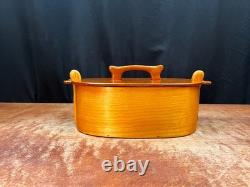 Vintage Handcrafted Norwegian Bentwood Tine Sewing Box