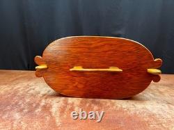 Vintage Handcrafted Norwegian Bentwood Tine Sewing Box