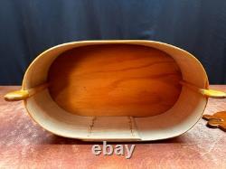 Vintage Handcrafted Norwegian Bentwood Tine Sewing Box