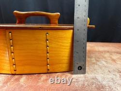 Vintage Handcrafted Norwegian Bentwood Tine Sewing Box