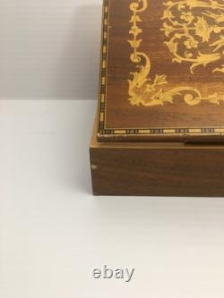 Vintage Handcrafted Wooden Italian Inlay Trinket/Letter Box