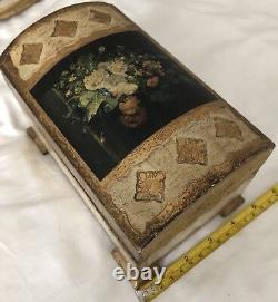 Vintage Handmade Decorative Trinket Storage Box. Made In Italy