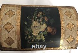 Vintage Handmade Decorative Trinket Storage Box. Made In Italy