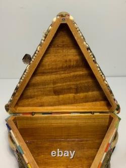 Vintage Handmade OOAK Beaded & Jeweled Trinket/Jewelry box