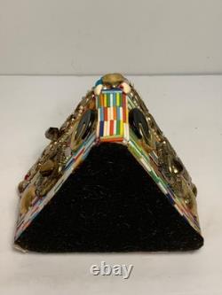 Vintage Handmade OOAK Beaded & Jeweled Trinket/Jewelry box