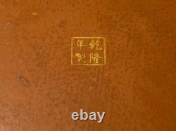 Vintage Handmade Round Brown Golden Scenery Artistic Wood Box GB773 Vintage Handmade Round Brown Golden Scenery Artistic Wood Box GB773