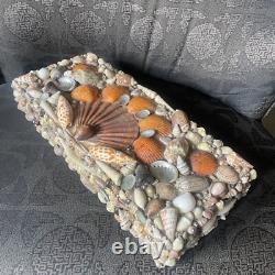 Vintage Handmade Shell Encrusted Box