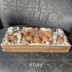 Vintage Handmade Shell Encrusted Box