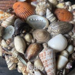 Vintage Handmade Shell Encrusted Box