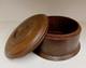 Vintage Handmade Wooden Round Empty Box