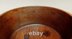 Vintage Handmade Wooden Round Empty Box