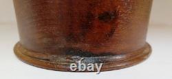 Vintage Handmade Wooden Round Empty Box