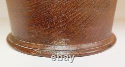 Vintage Handmade Wooden Round Empty Box