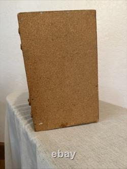 Vintage Handmade Wooden Sewing Box Accordion Tote Hand-Painted Floral