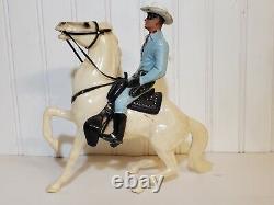 Vintage Hartland The Lone Ranger And Horse Silver 801-LR Action Figure Toy w Box