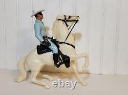 Vintage Hartland The Lone Ranger And Horse Silver 801-LR Action Figure Toy w Box
