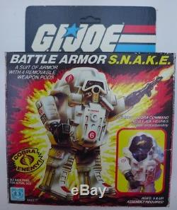 Vintage Hasbro Action Force Gi Joe Cobra Battle Armor Snake Mib Boxed Unused